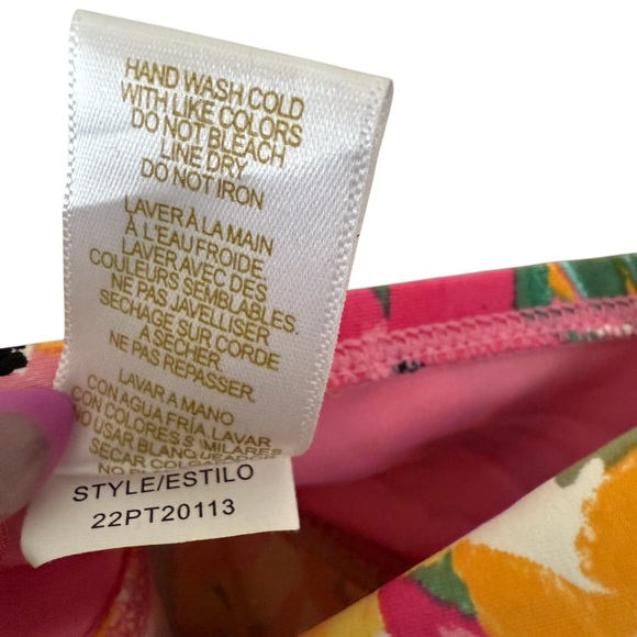 Anne Cole Swimsuit Tankini Size 18W Floral Multicolour Underwire Ruching - Picture 15 of 16